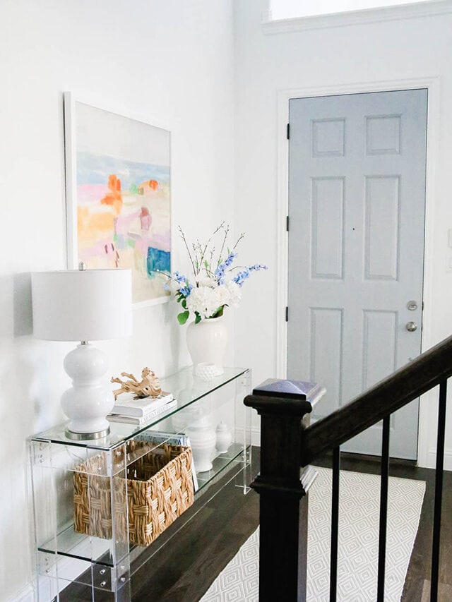 Colorful Summer Entryway Makeover