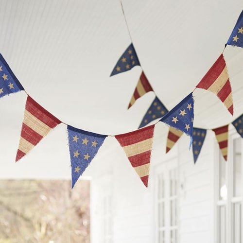 These Americana burlap banners are must haves to add to your patio space this summer! #ABlissfulNest