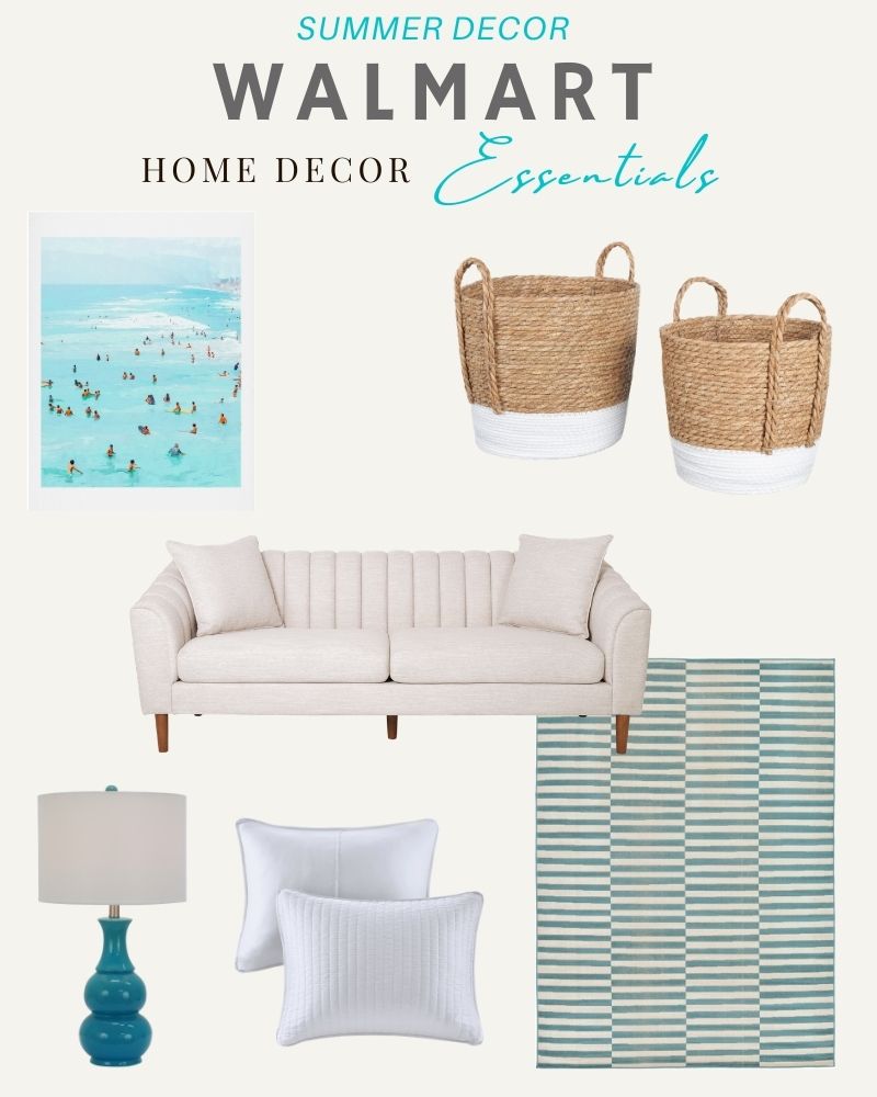 Home decor favorites from Walmart for summer. #ABlissfulNest #WalmartHome #ad
