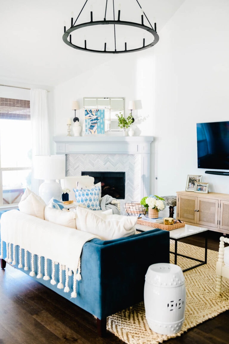 Summer Living Room Home Tour 2021 - A Blissful Nest
