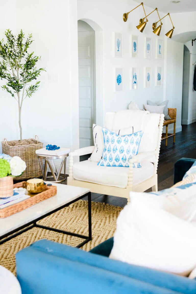 Summer Living Room Home Tour 2021 - A Blissful Nest