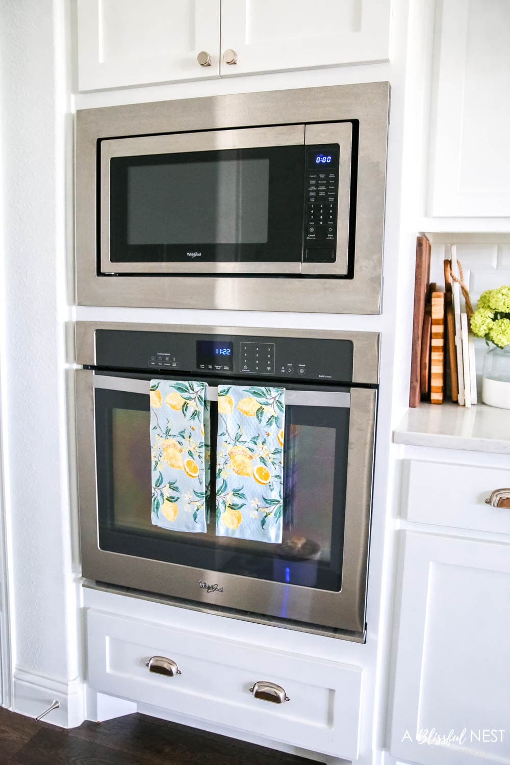 Love these affordable kitchen items for baking and cooking in shades of blue with citrus accents from Walmart. #ABlissfulNest #WalmartHome #sponsored #kitchen #baking