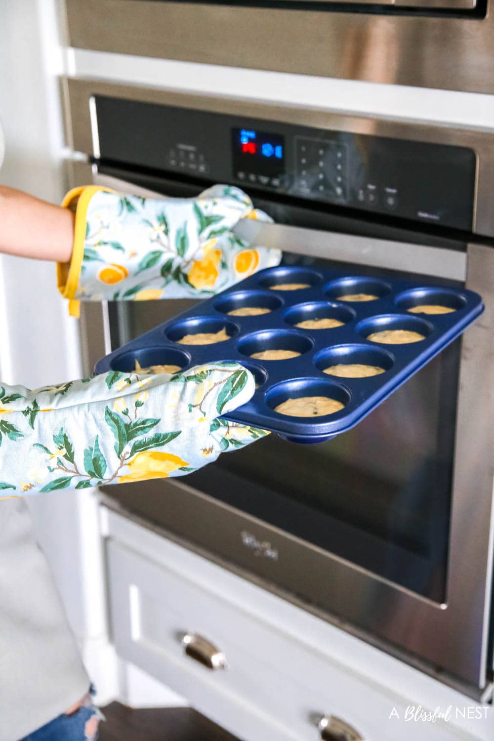 Love these affordable kitchen items for baking and cooking in shades of blue with citrus accents from Walmart. #ABlissfulNest #WalmartHome #sponsored #kitchen #baking