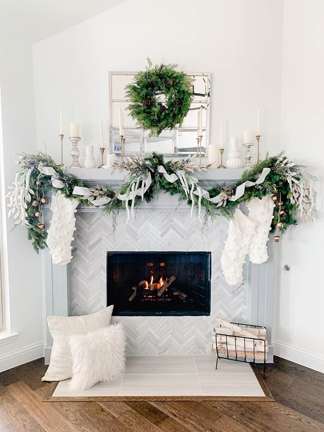 How to Hang Garland on A Mantle
