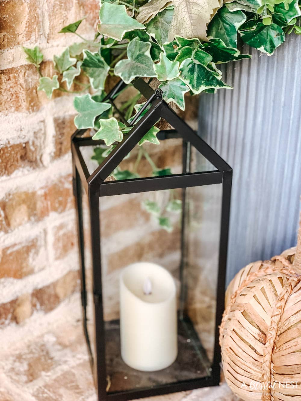 Mini Black Square Metal Candle Lantern, Hobby Lobby