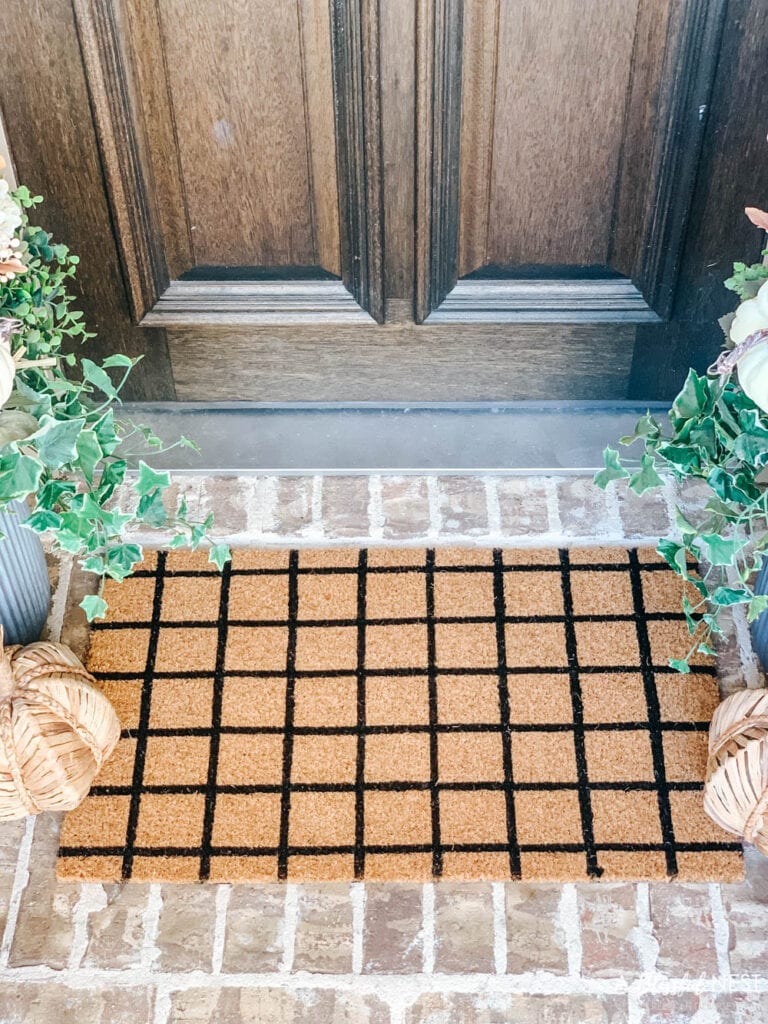 Small Porch Fall Decorating Ideas with Hobby Lobby - A Blissful Nest