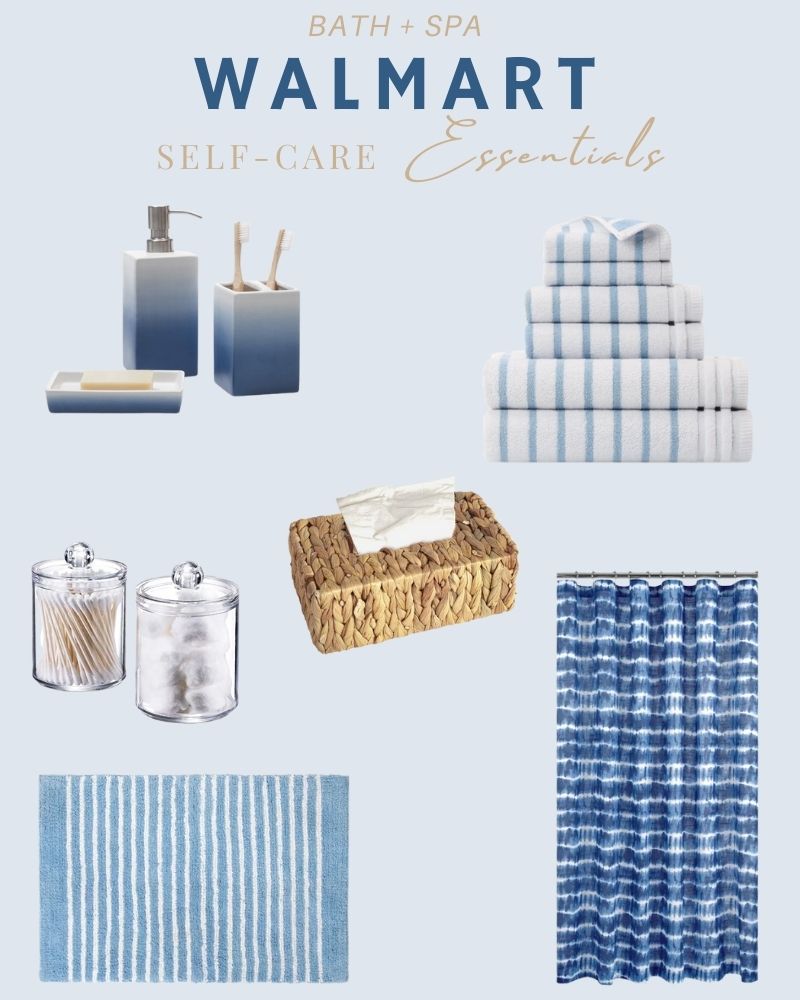 Affordable bathroom decor pieces for a coastal, clean and modern look. #ABlissfulNest #bathroom #bathroomdesign