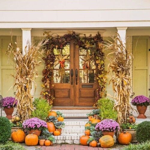 25 Fall Front Porch Ideas You HAVE To See! | A Blissful Nest