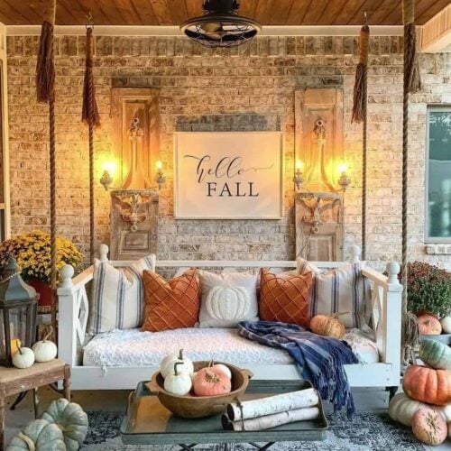 25 Fall Front Porch Ideas You HAVE To See! | A Blissful Nest