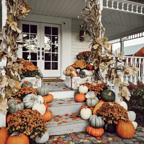 25 Fall Front Porch Ideas You HAVE To See! | A Blissful Nest