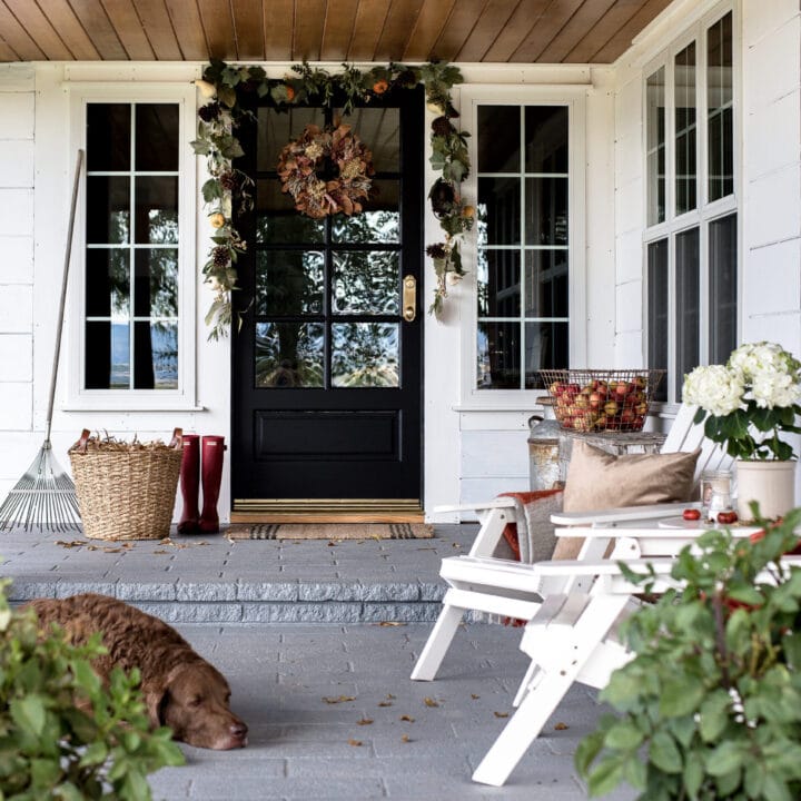Image for Black & White Fall Porch