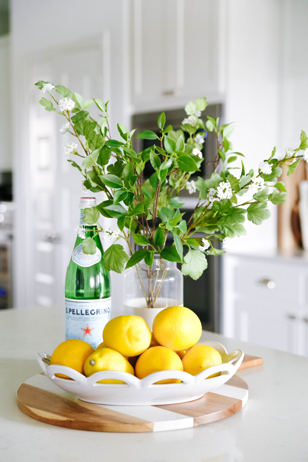 Shop this beautiful white lattice bowl for only $35 exclusively available from Shop A Blissful Nest. #ShopABlissfulNest #kitchendecor #whitekitchen