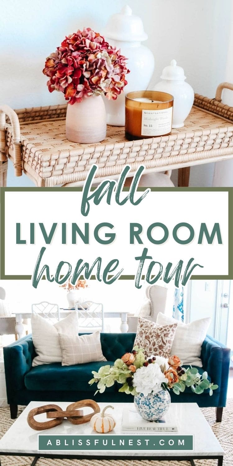 Fall Living Room Home Tour 2021 - A Blissful Nest
