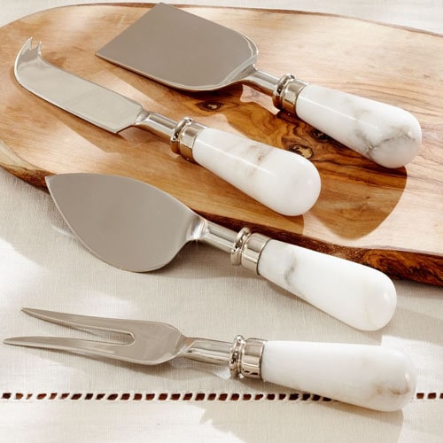 These white marble cheese knives are a great, under $40 holiday gift idea! #ABlissfulNest