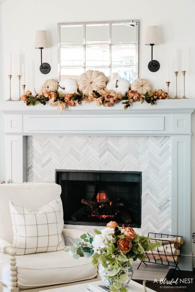 Fall Living Room Home Tour 2021 - A Blissful Nest