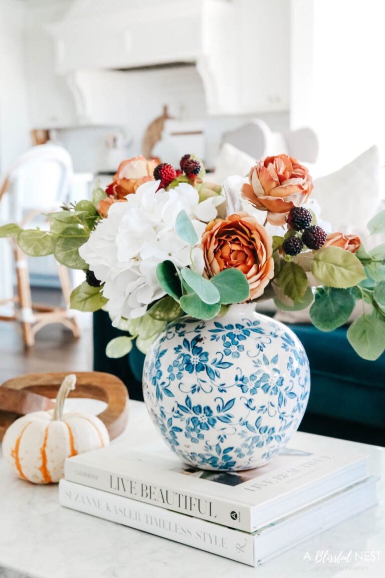 Fall Living Room Home Tour 2021 - A Blissful Nest