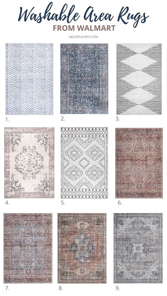 My favorite washable rugs and how to care for them. #ABlissfulNest #arearug