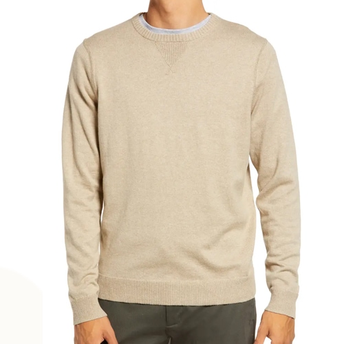 This cotton and cashmere sweater is under $50 and a great holiday gift idea for men! #ABlissfulNest