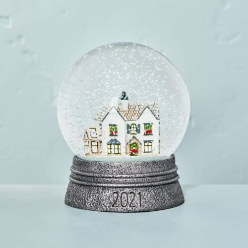 The prettiest snow globe to add to your decor this holiday season! #ABlissfulNest