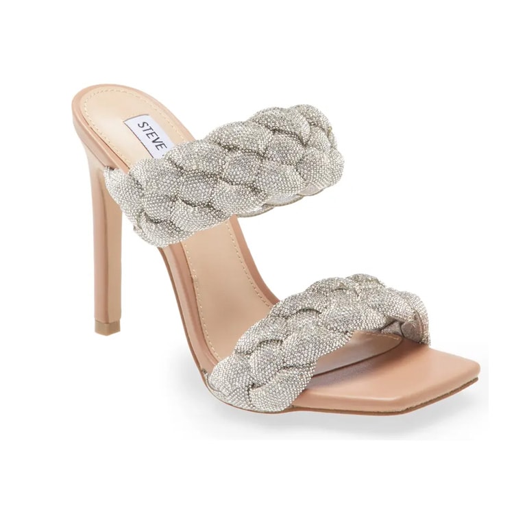 These braided crystal heels are the most perfect holiday shoe! #ABlissfulNest