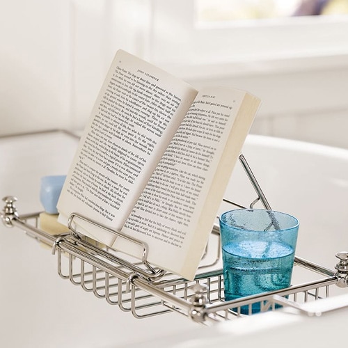 This bathtub caddy is the perfect self-care gift idea for mom this Mother's Day! #ABlissfulNest
