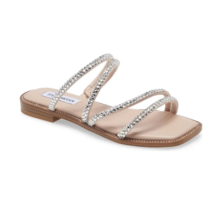 These strappy embellished sandals are a must have for spring and summer! #ABlissfulNest