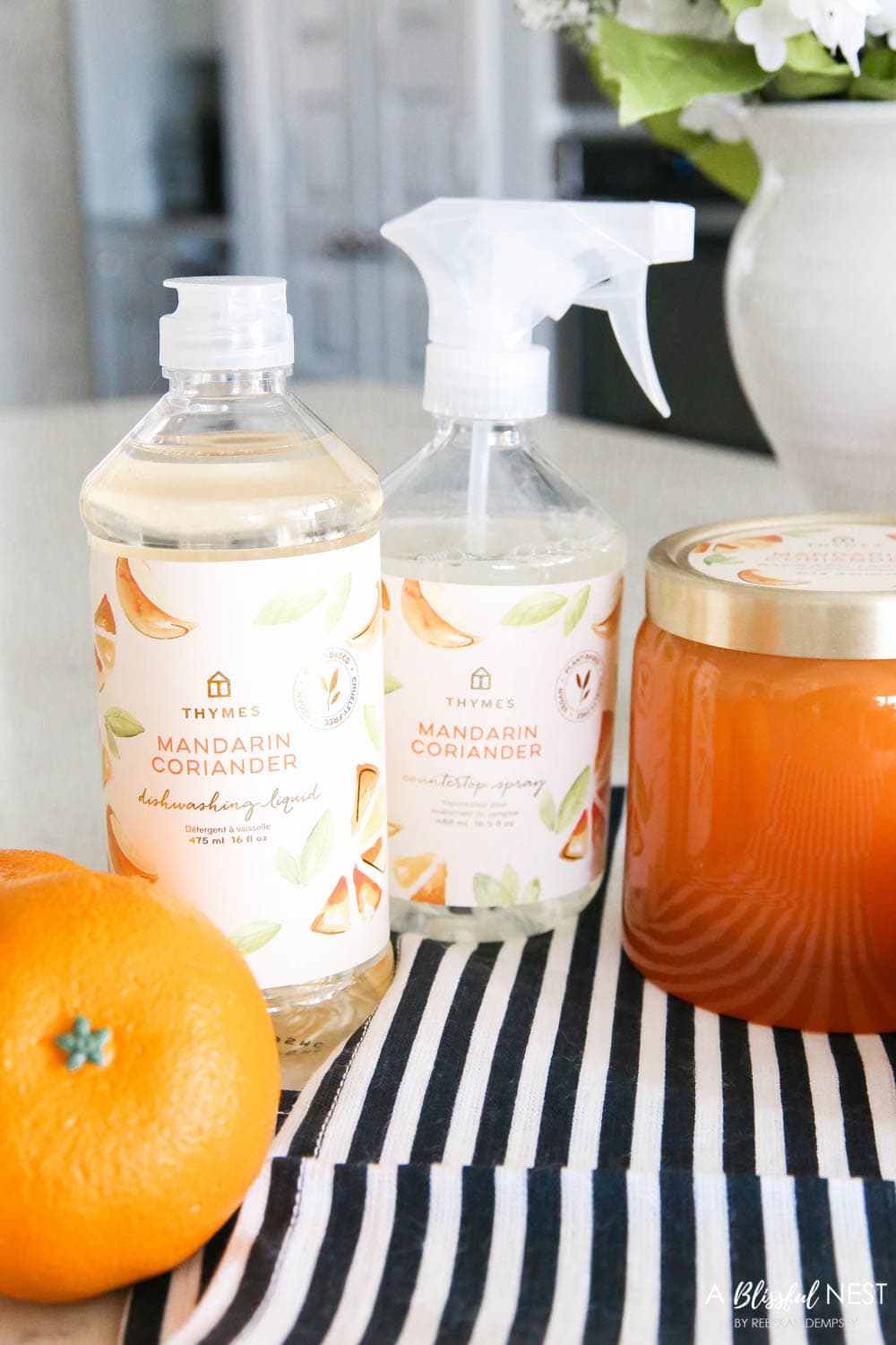 Orange scented cleaning products for your kitchen