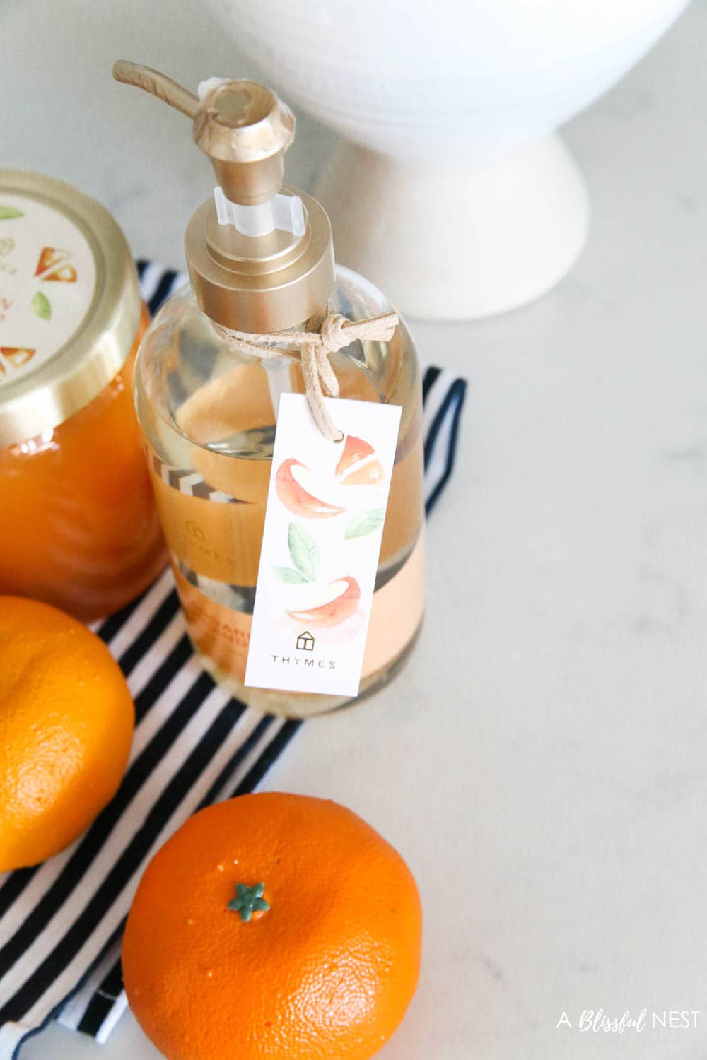 Orange hand soap by Thymes