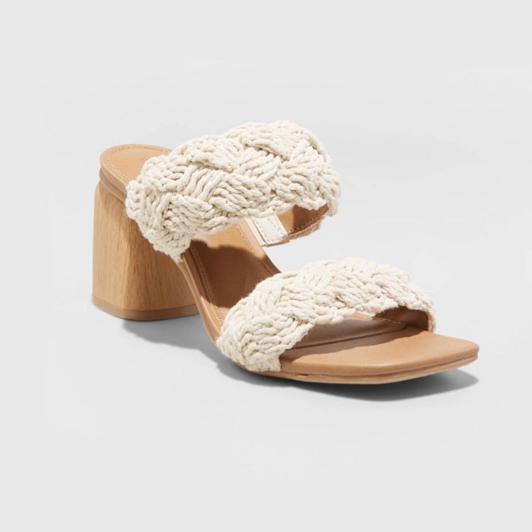 These natural braided heeled sandals are a must have for summer! #ABlissfulNest