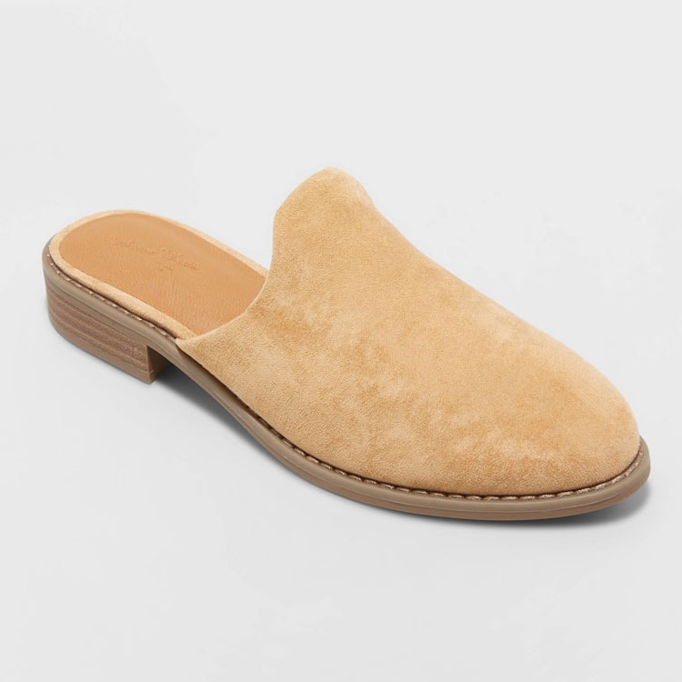 These tan mules are under $25! #ABlissfulNest