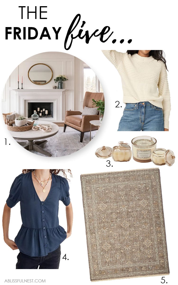 Five of the best finds from the week! #ABlissfulNest