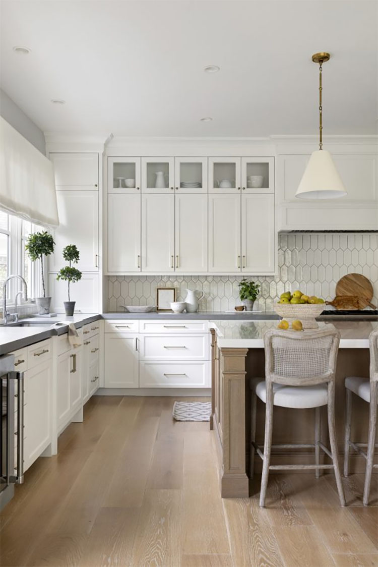 This stunning kitchen designed by Bria Hammel Design is so beautiful! #ABllissfulNest