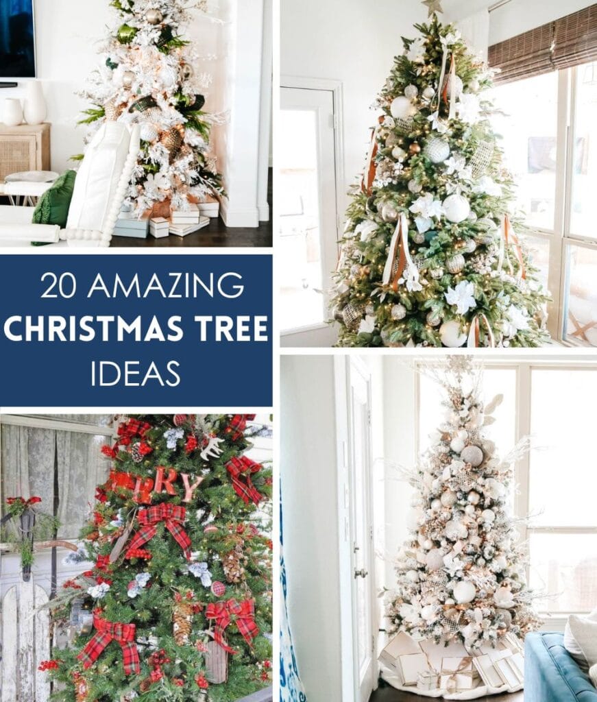 4 different Christmas trees to show how diverse your holiday tree can be.