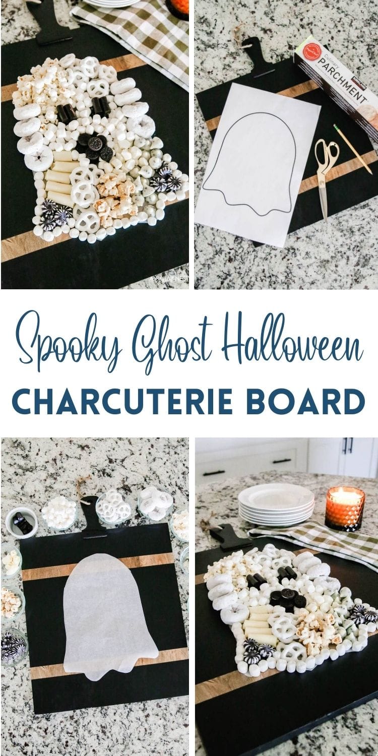 Spooky Ghost Halloween Charcuterie Board | A Blissful Nest