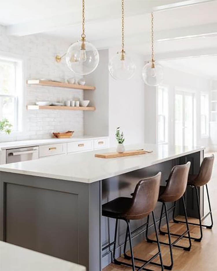 This farmhouse kitchen designed by MIF Designs is so stunning! #ABlissfulNest