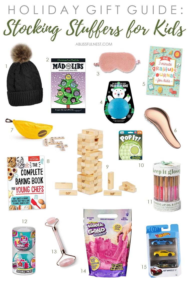 A collection of the best stocking stuffer ideas for kids this holiday season! #ABlissfulNest #holidaygifts #stockingstuffers