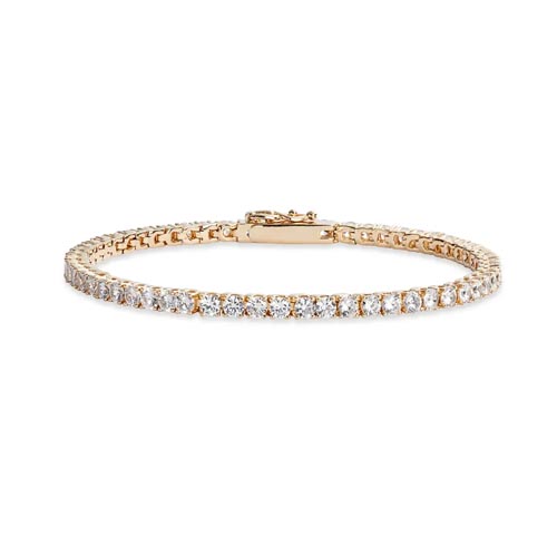 This tennis bracelet looks so real but it's under $100! #ABlissfulNest