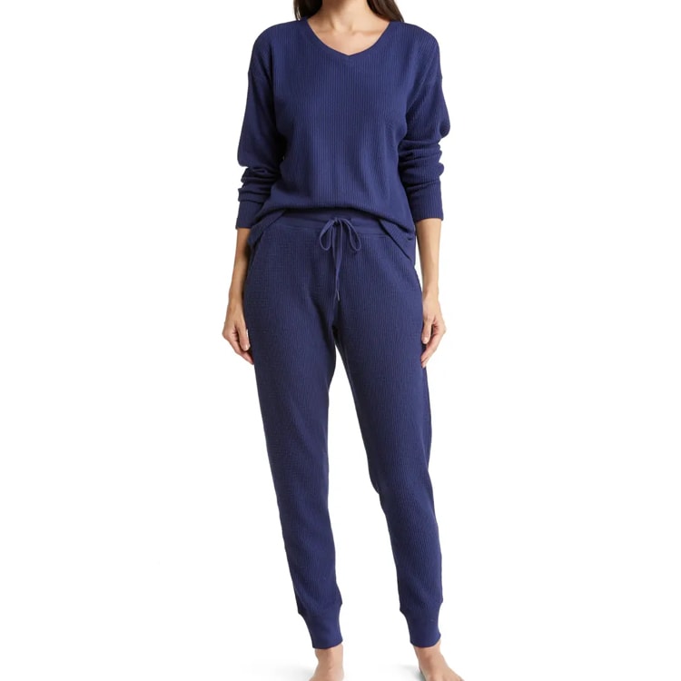 This waffle knit pajama set is a great holiday gift idea! #ABlissfulNest