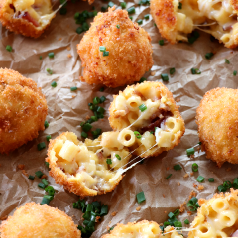 Image for Fried Bacon Mac and Cheese Bites