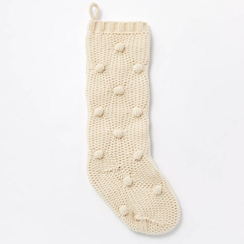 These bobble knit stockings are so cute and only $15! #ABlissfulNest