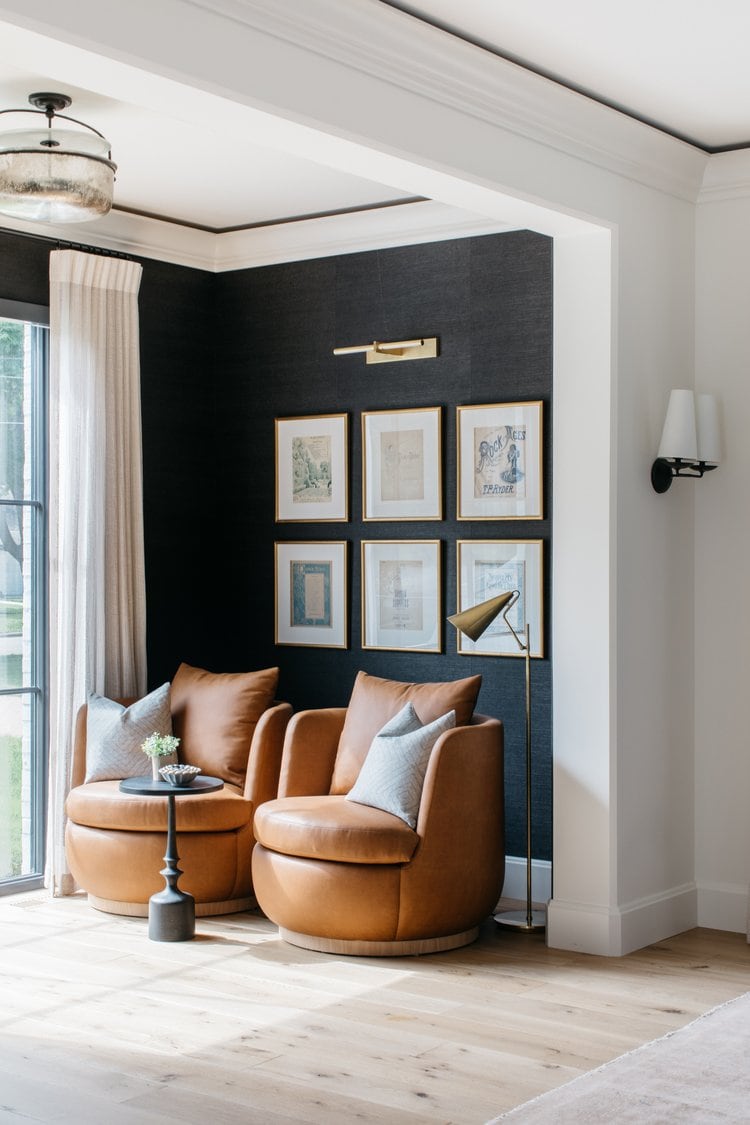 This beautiful sitting area designed by Kate Marker Interiors is the perfect space in any room in your home! #ABlissfulNest