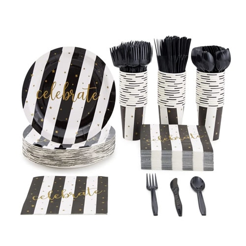 This NYE themed paper goods set is under $20! #ABlissfulNest