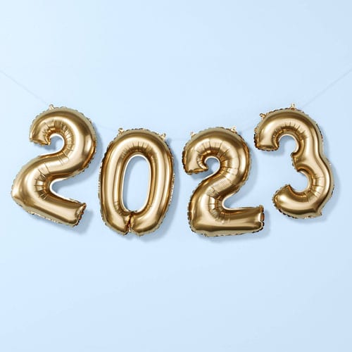 These gold 2023 balloons are $5! #ABlissfulNest
