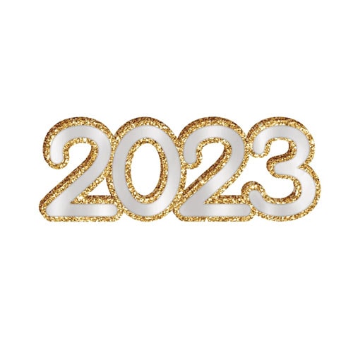 This standing 2023 sign is a great piece to add to your New Year's Eve party decor! #ABlissfulNest