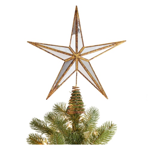 This gold star tree topper is under $20! #ABlissfulNest