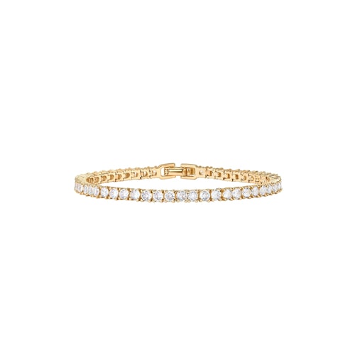 This gold tennis bracelet is a look for less - it's under $20 and so beautiful! #ABlissfulNest