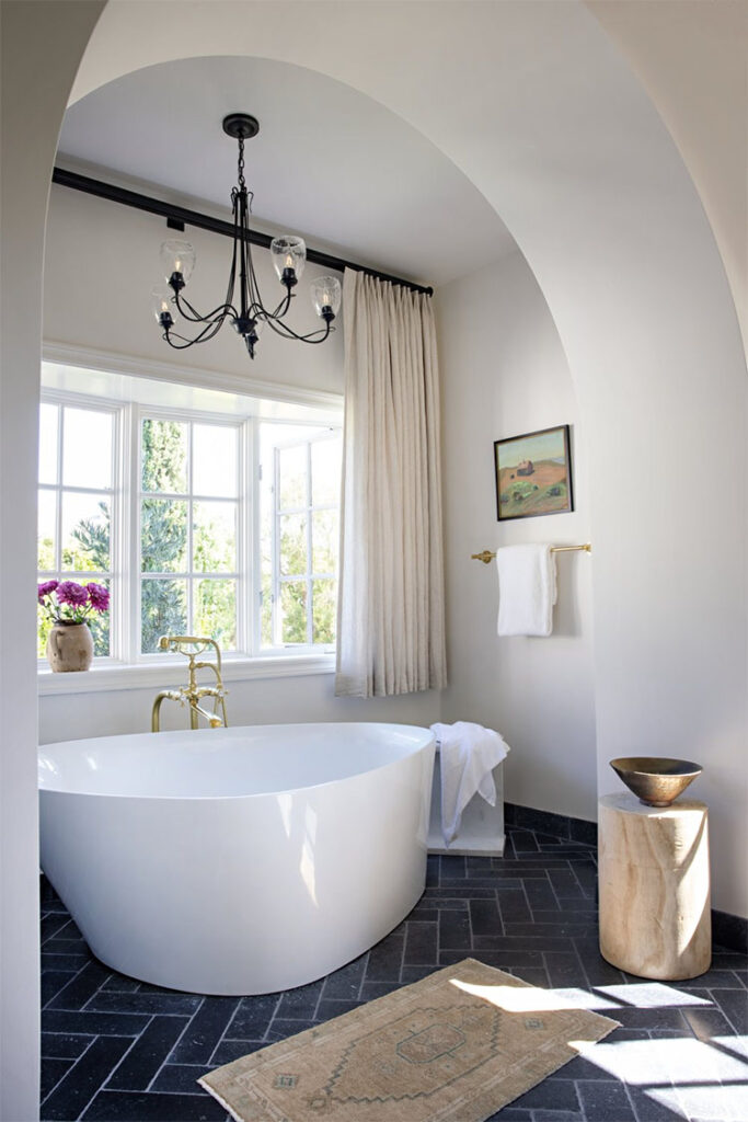 This stunning bathroom designed by Intimate Living Interiors is a stunner! #ABlissfulNest