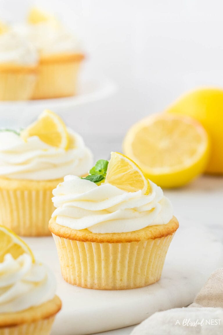 Lemon Cupcakes With Cream Cheese Frosting