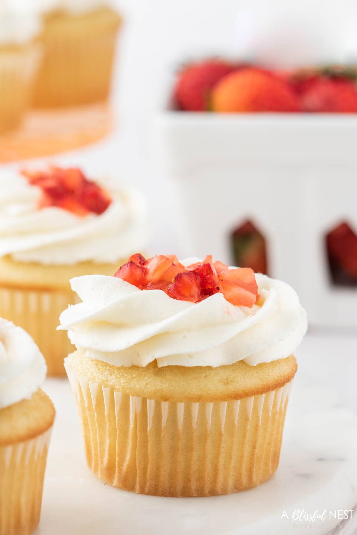 Strawberry Cupcakes With Strawberry Filling