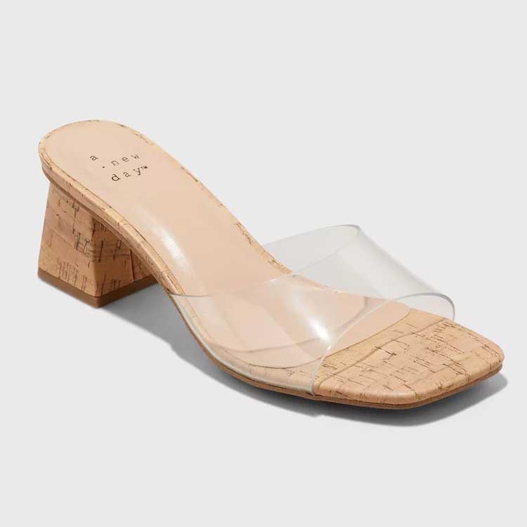 These clear strap heeled sandals are perfect for spring! #ABlissfulNest